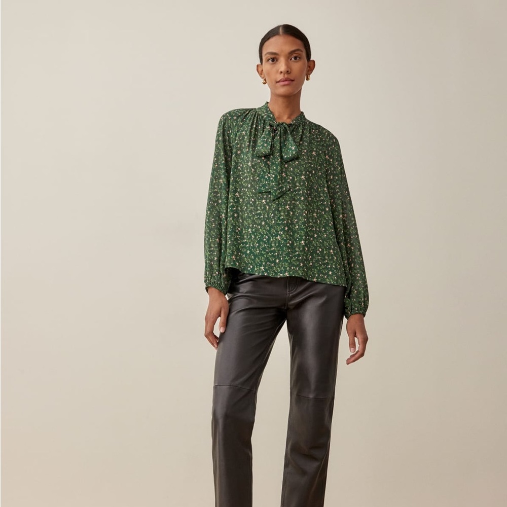 Reformation Naya top in Coriander